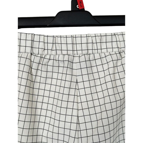Massimo Fabbro Italy Women’s White Black Check Cropped Pull On Pants Size 2 - Picture 5 of 10